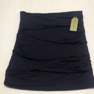 Maxstudio ruched layered skirt